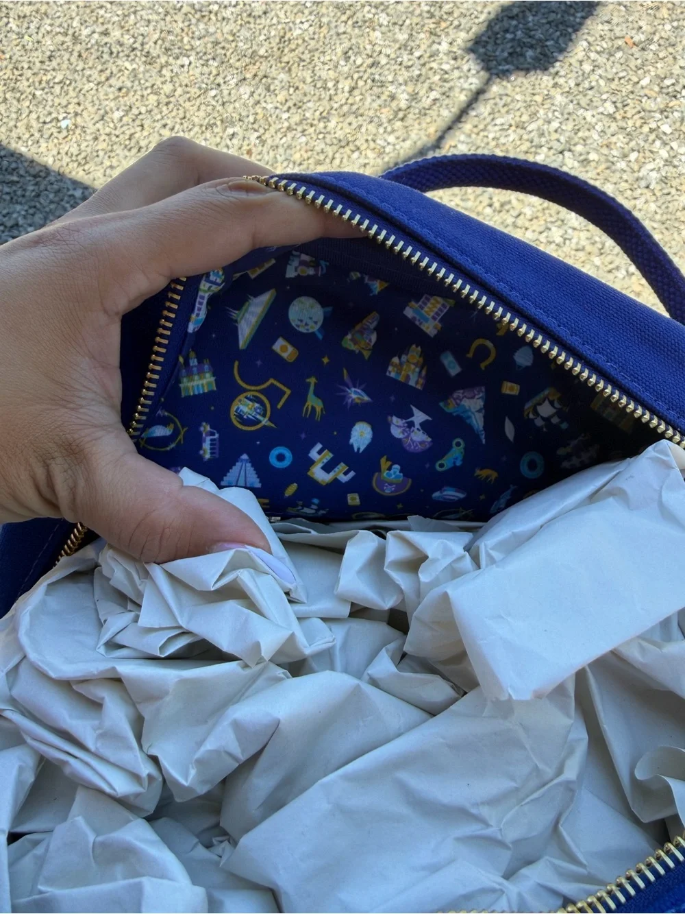 Disney Royal Blue 50th Anniversary loungefly